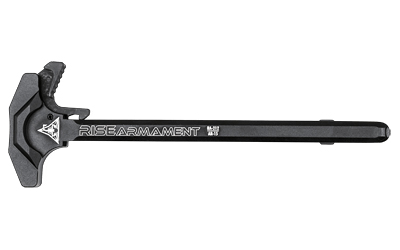 Rise Armament Extended Latch Charging Handle, Fits AR-15, Anodized Finish, Black