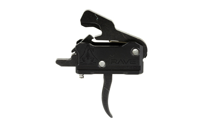 Rise Armament RAVE Super Sporting Trigger, Curved, 3.5 lb Single Stage Pull, Black