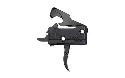 Rise Armament RAVE-PCC Trigger, Nitride Finish, Black, Includes Anti-Walk Pins