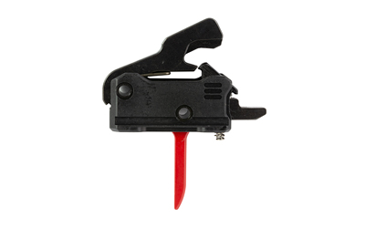 Rise Armament RAVE Super Sporting Trigger, Flat, 3.5 lb Single Stage Pull, Red, Anti-Walk Pins — photo 2