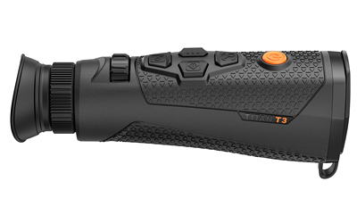 RIX Tactical Titan T3, Thermal Monocular, 25mm Objective, 2.6X Optical Zoom, 1-4X Digital Zoom, Black