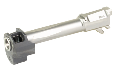 Radian Weapons RAMJET 3.7" Fluted Barrel with AFTERBURNER Muzzle Brake, 9MM, Radianite Finish, Black/Gray, INTRA-LOK Mounting System
