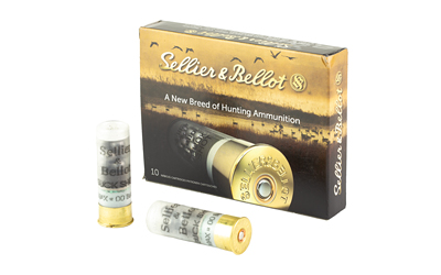 Sellier & Bellot Shotshell, 12 Gauge, 2.75", 00 Buck, 9 Pellets, 10 Round Box