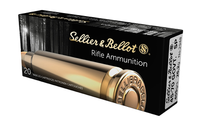 Sellier & Bellot Rifle, 45-70 Government, 405Gr, Soft Point, 20 Round Box