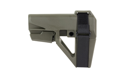SB Tactical SBA5, Pistol Stabilizing Brace, Fits AR Carbine Extension, Olive Drab Green, 5 Position Adjustable, Includes Adjustable Nylon Strap