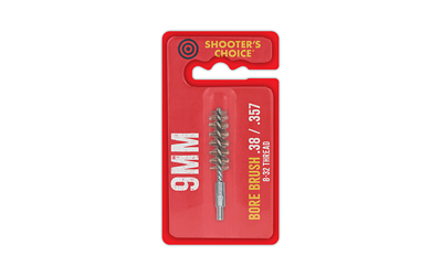 Shooter's Choice Shooters Choice Bore Brush, 2", 9MM, 8-32 Threads, Bronze