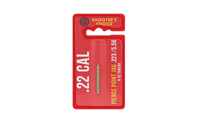 Shooter's Choice Shooters Choice, Pierce Point Jag, For .22 /.223Caliber/5.56mm-.243, 8-32 Threads, Brass