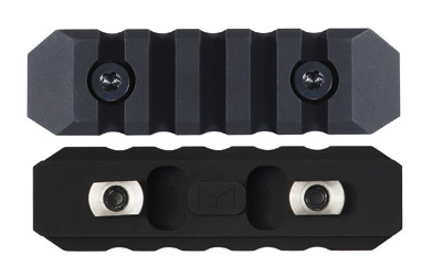 Seekins Precision M-LOK 5 Slot Rail Section, Aluminum, Black