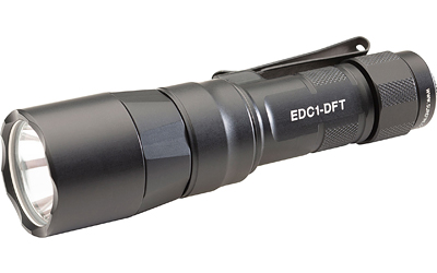 Surefire Everyday Carry Light (EDC-1-DFT), Dual-Fuel Turbo, Flashlight, 650 Lumens, Anodized Finish, Black