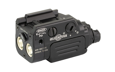 Surefire XR2-A-RD, Rechargeable Weapon Light w/Laser, Fits Pistol and Picatinny Rails, 800 Lumens, Red Laser, Anodized Finish, Black