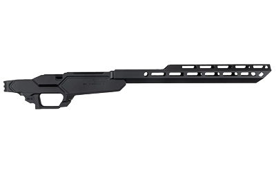 Sharps Bros. Heatseeker Chassis, Fits Ruger American Short Action, Cerakote Finish, Black, 1913 Rail Interface