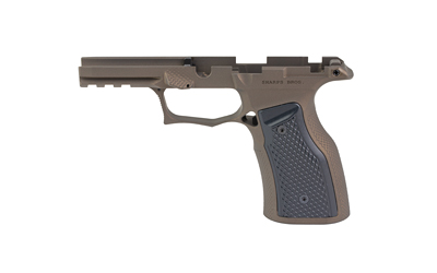 Sharps Bros. Gen 3 Grip Module, Fits Sig P365 X-Macro with Manual Safety, Anodized Finish, Bronze, Black Grips