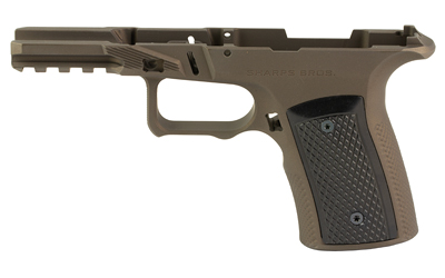 Sharps Bros. Aluminum Grip Module, Fits Ruger RXM, 7075 Aluminum Grip Frame, Cerakote Finish, Bronze, Black Aluminum Grip Panels