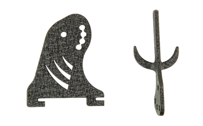 Skull Hooker Arm and Prong for Trophy Tree, Black, Trophy Tree Not Included