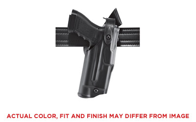 Safariland Model 6360 ALS/SLS Mid-Ride Level III Retention Duty Holster, Fits Glock 19/23, Right Hand, Plain Black Finish