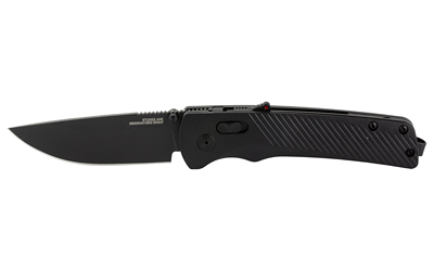 SOG Knives & Tools Flash AT, Folding Knife, 3.45" Straight Back, Black GRN Handle, D2 Steel, Titanium Nitride Finish, Black