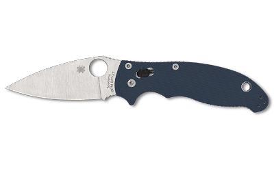 Spyderco Manix 2, Folding Knife, 3.37" Drop Point Blade, CPM SPY27 Blade, 8" Overall Length, Ball Bearing Lock, Satin Finish, Silver Blade