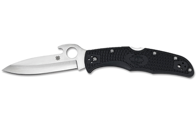 Spyderco Endura 4, 3.81" Folding Knife, Clip Point, Plain Edge, VG10/Satin, Gray FRN, Emerson Wave/Circle Thumb Hole/Pocket Clip
