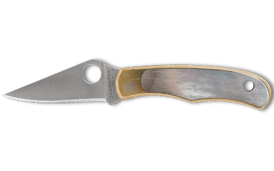 Spyderco Bug, Folding Knife, 1.25" Drop Point Blade, 2.91" Overall Length, 12C27 Blade Steel, Plain Edge, Satin Finish, Silver