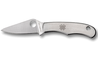 Spyderco Bug, 1.27" Folding Knife, Stainless Finish, Black