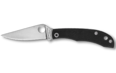 Spyderco Honeybee, Folding Knife, 1.68" Drop Point Blade, 12C27 Blade Steel, 3.72" Overall Length, Slipjoint Lock, Satin Finish, Silver Blade