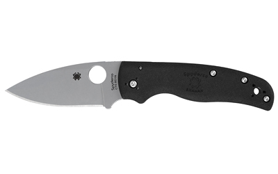 Spyderco Shaman Lightweight, Folding Knife, 3.58" Drop Point Blade, 8.25" Overall Length, CTSBD1N Blade Steel, Plain Edge, Satin Finish, Silver
