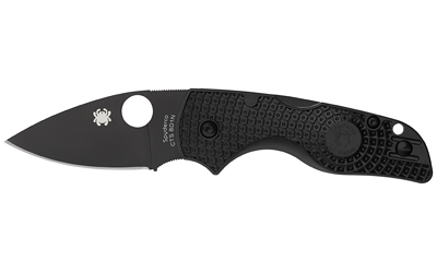 Spyderco Lil Native Lightweight, Folding Knife, Plain Edge, Black FRN Handle, Matte Finish, Black, 2.43" Blade Length, CTS BD1N Steel