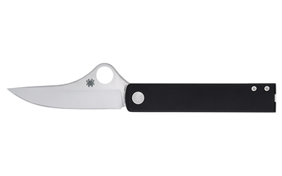 Spyderco Essenza, Folding Knife, 3.19" Straight Back Blade, 7.23" Overall Length, N690Co Blade Steel, Plain Edge, Satin Finish, Silver