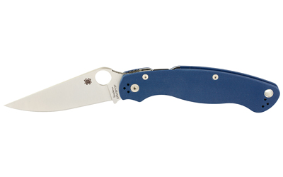 Spyderco Military 2, Folding Knife, 4" Drop Point Blade, CPM SPY27 Blade, 9.51" Overall Length, Compression Lock, Satin Finish, Silver Blade