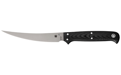 Spyderco Shelter Cove, Fixed Blade Knife, 5.78" Trailing Point Blade, 8Cr17MoV Blade Steel, 10.62" Overall Length, Satin Finish, Silver Blade
