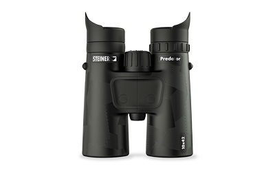Steiner Predator, Binocular, 10X, 42mm Objectives, Matte Finish, Black, Neck strap, Carry case, Matte