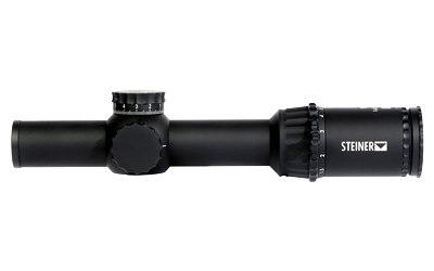 Steiner T6Xi, Rifle Scope, 1-6X, 24mm Objective, 30mm Tube Diameter, KC-1 Reticle, 1/4 MOA, First Focal Plane, Matte Finish, Black