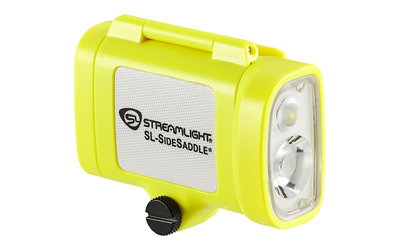 Streamlight SL- SideSaddle, Hat/Helmet Light, 300 Lumen, 2,500 Candela, Yellow, Includes Hard Hat Mount Kit