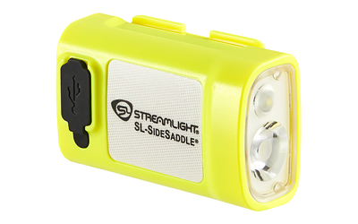 Streamlight SL- SideSaddle USB, Rechargeable Hat/Helmet Light, 400 Lumens, 4,250 Candela, Yellow