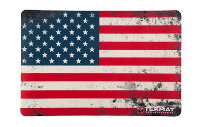 TekMat Cleaning Mat, Pistol Size, 11"x17", Old Glory US Flag, Red/White/Blue