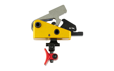 Timney Triggers AR Calvin Elite Trigger, 1.5lb Pull Weight, Adjustable Shoe, Red Finish