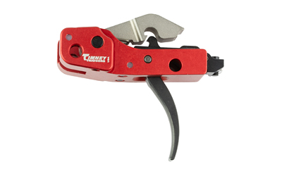 Timney Triggers AK-47, Single Stage Trigger, Curved Trigger Shoe, Anodized Finish, Red