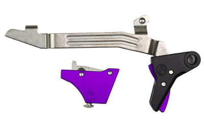 Timney Triggers Timney Triggers, Alpha Competition Trigger, Anodized Finish, Purple, Fits GLOCK Gen 3 & Gen 4 - G17, G19, G22, G23, G34