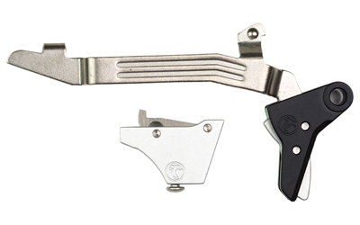 Timney Triggers Timney Triggers, Alpha Competition Trigger, Anodized Finish, Silver, Fits GLOCK Gen 3 & Gen 4 - G17, G19, G22, G23, G34