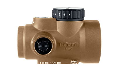 Trijicon MRO SD, Green Dot, 25mm Objective, 2 MOA Dot, Anodized Finish, Coyote Brown, No Mount Included