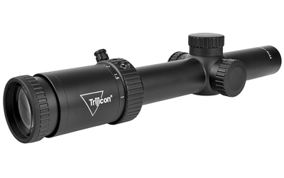 Trijicon Credo HX 1-6x24mm First Focal Plane Riflescope with Green MOA Segmented Circle, 30mm Tube, Satin Black, Low Capped Adjusters