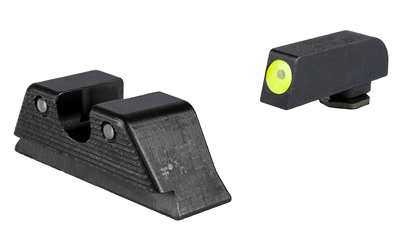 Trijicon HD Tritium Sight Set, Fits Glock 21/20/29/30/41 MOS (Including S and SF Variants), Green Tritium with Yellow Outline Front