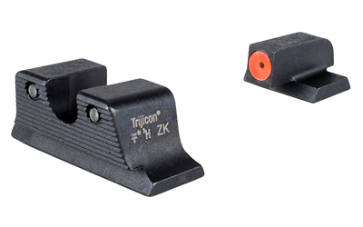Trijicon HD Tritium Night Sight Set, Fits S&W M&P C.O.R.E./M2.0 Optics Ready, Green Tritium with Orange Outline Front