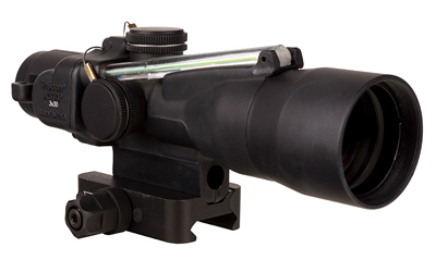 Trijicon ACOG, 3X30mm, Dual Illuminated Green Horseshoe/Dot .233/62 Grain, Includes Q-LOC Mount, Matte Finish, Black