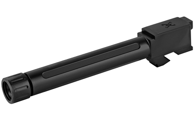True Precision Barrel, 9MM, Black, Thread Protector, Threaded, Fits Glock 17, Nitride