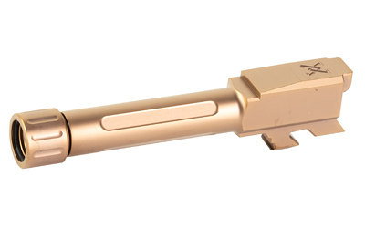 True Precision Threaded Barrel, 9MM, Fits Glock 43/43X, Copper TiCN Finish, Includes Thread Protector