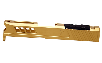 True Precision Axiom Slide, Fits Glock 43/43X, Gold TiN Finish, RMS Optic Cut & Cover Plate