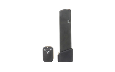 Taran Tactical Innovation Firepower Base Pad, Magazine Extension, Fits GLOCK 21/41 Magazines, +4 Rounds of 45ACP, Hard Coat Anodized Finish
