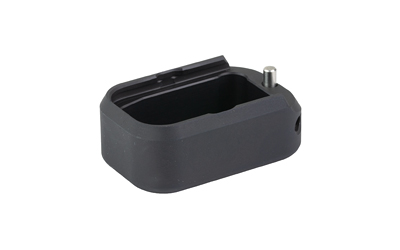 Taran Tactical Innovation Base Pad, Magazine Extension, Fits GLOCK 17/22 Magazines, +3 Rounds of 40 S&W/+4 Rounds of 9MM, Anodized Finish, Flat Black