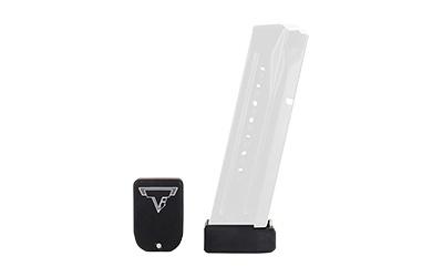 Taran Tactical Innovation Firepower, Base Pad Kit, Fits M&P 9MM & 40S&W, +2/+4, Hard Coat Anodized Finish, Flat Black
